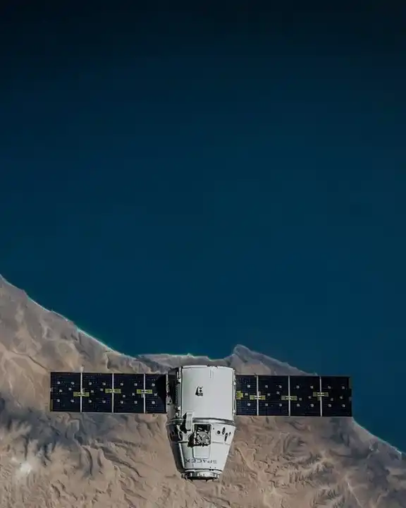 Satellite over the Earth